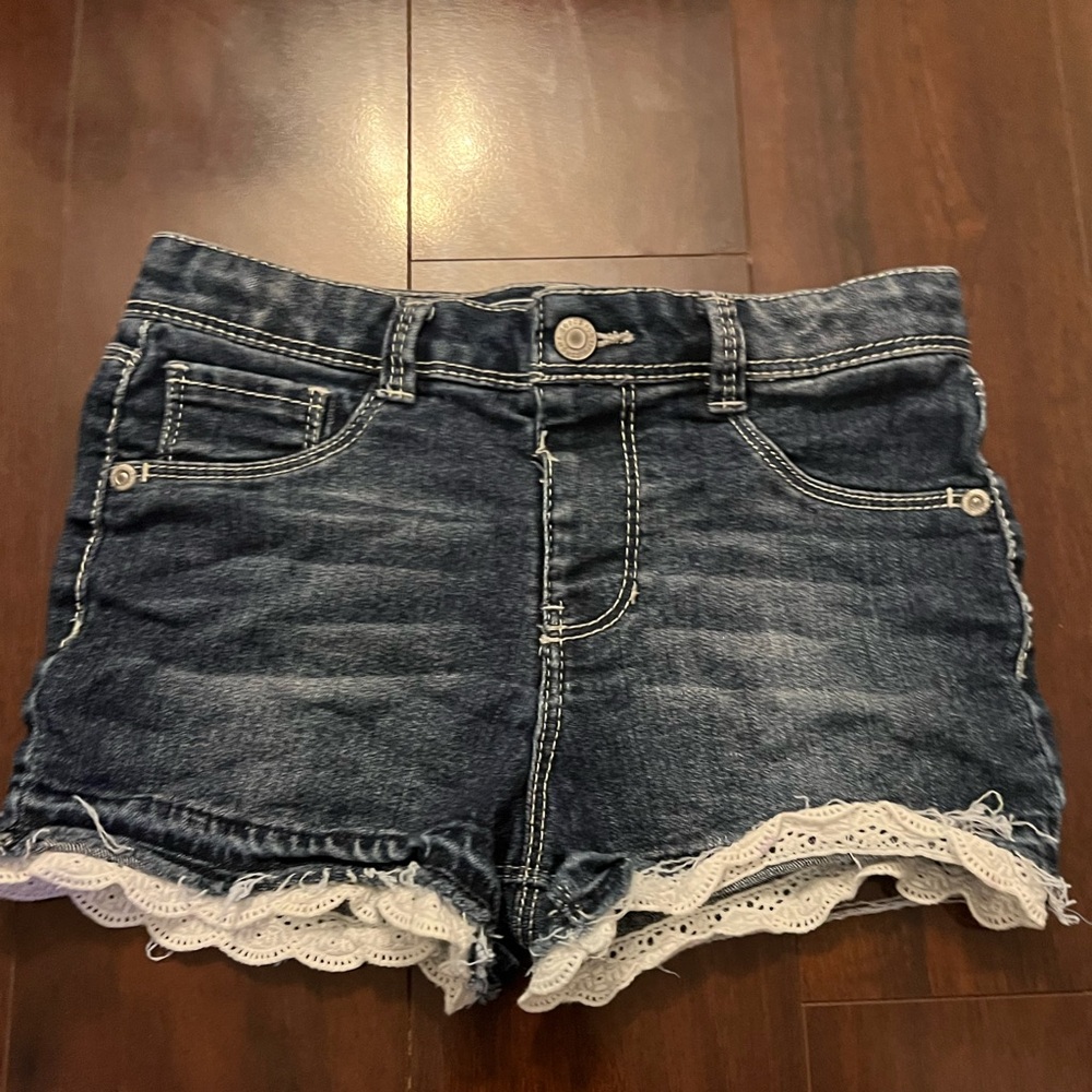Sonoma Goods for Life Denim Lace Trim Shorts